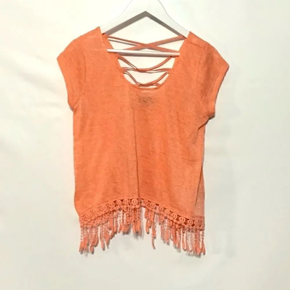 Inspired hearts fringe tassel strapped back